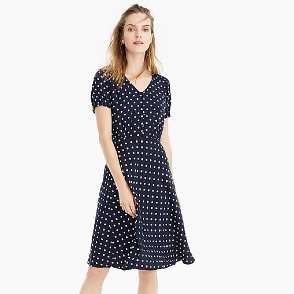 ** SOLD ** J CREW Polk a dot dress - Picture 3 of 5